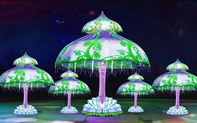 设计时如何突出地域性彩灯！